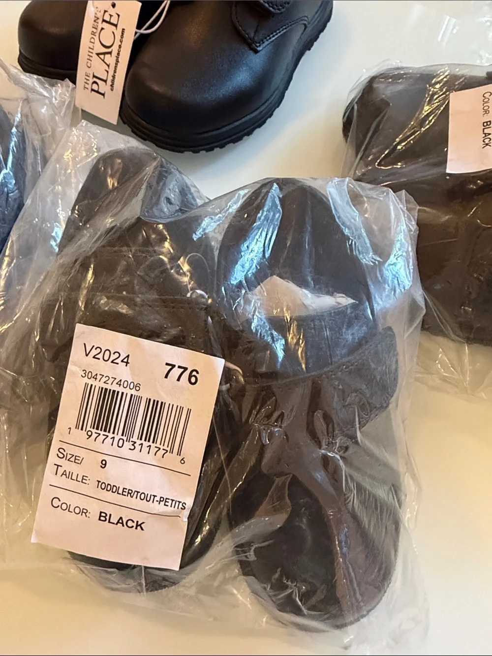 The Children's Place Black Velcro Dress Shoes for Kids